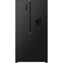 Fridgemaster MS91558DEB 541l Side By Side American Style Fridge Freezer - Black