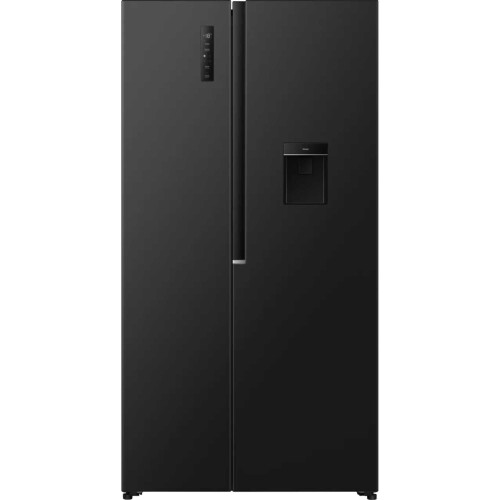 Fridgemaster MS91558DEB 541l Side By Side American Style Fridge Freezer - Black