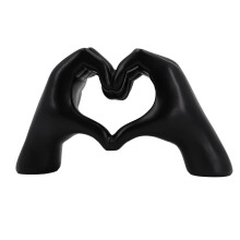Statua moderna Love Finger, decorazione artistica per la casa, scultura di mani a forma di cuore per mensola, tavolino da caffè, centrotavola,