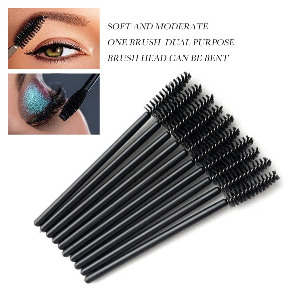 Disposable Mascara Wand, Eyelash Extension Supplies For Professional Beauty Salon Use, Soft Fiber Bristles, Comfortable Handle, Adjustable Mascara
