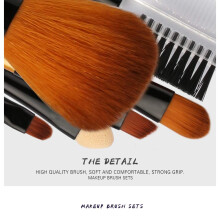 Retractable Makeup Brush, Japanese Makeup Brushes Inspired, Ergonomic Wood Handles, Travel-Friendly Kabuki Brush for Effortless Makeup Anywhere