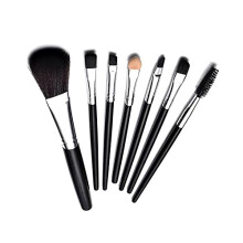 Pinceaux de maquillage pratiques pour les voyages, matériaux durables - Ensemble de 7 pinceaux de maquillage double face avec pinceau eyeliner de