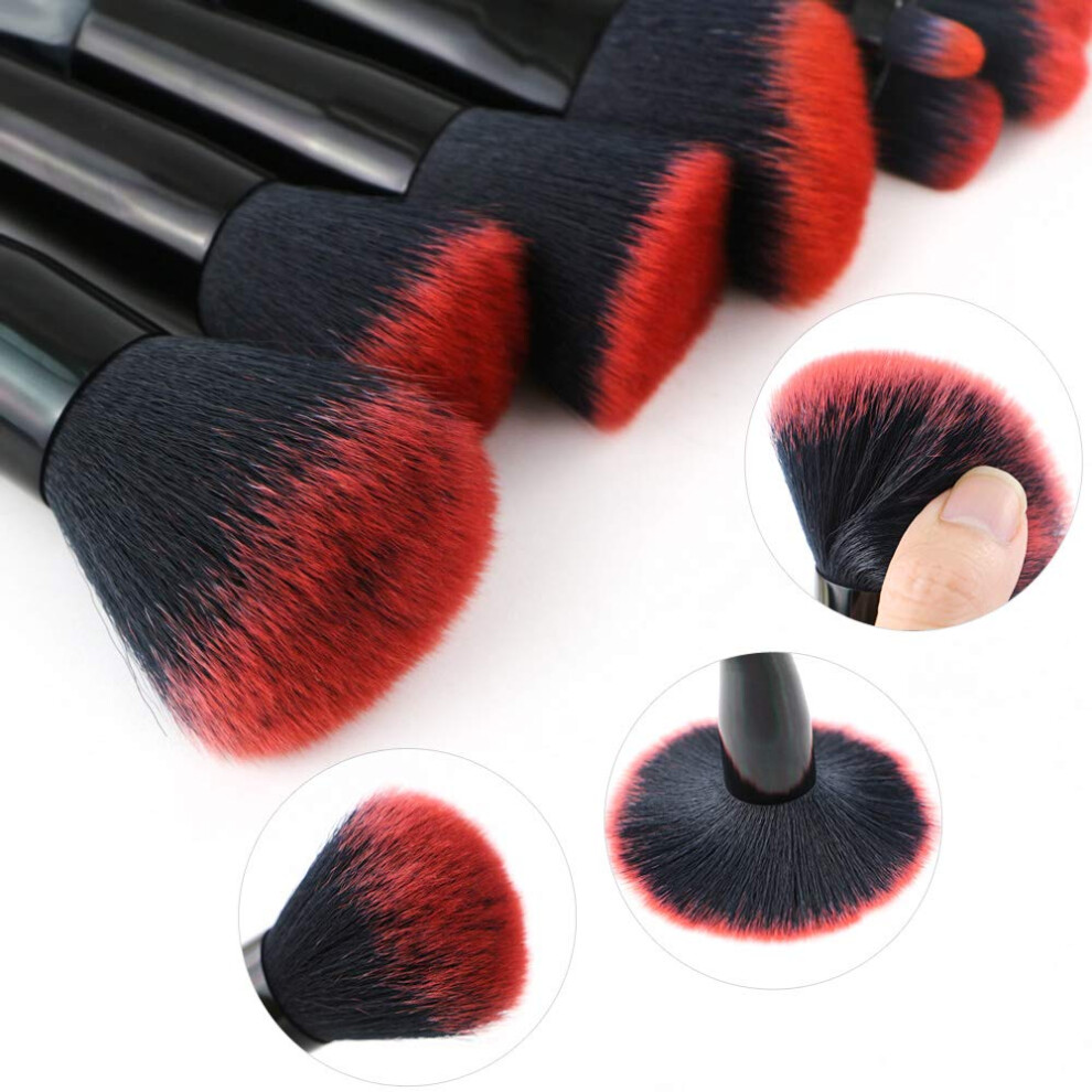 Professional Cosmetic Brush Set, Crystal Handles Design For Stylish Application, Soft Silky Bristles Ensure Smooth Makeup, Ideal For Gift, Makeup