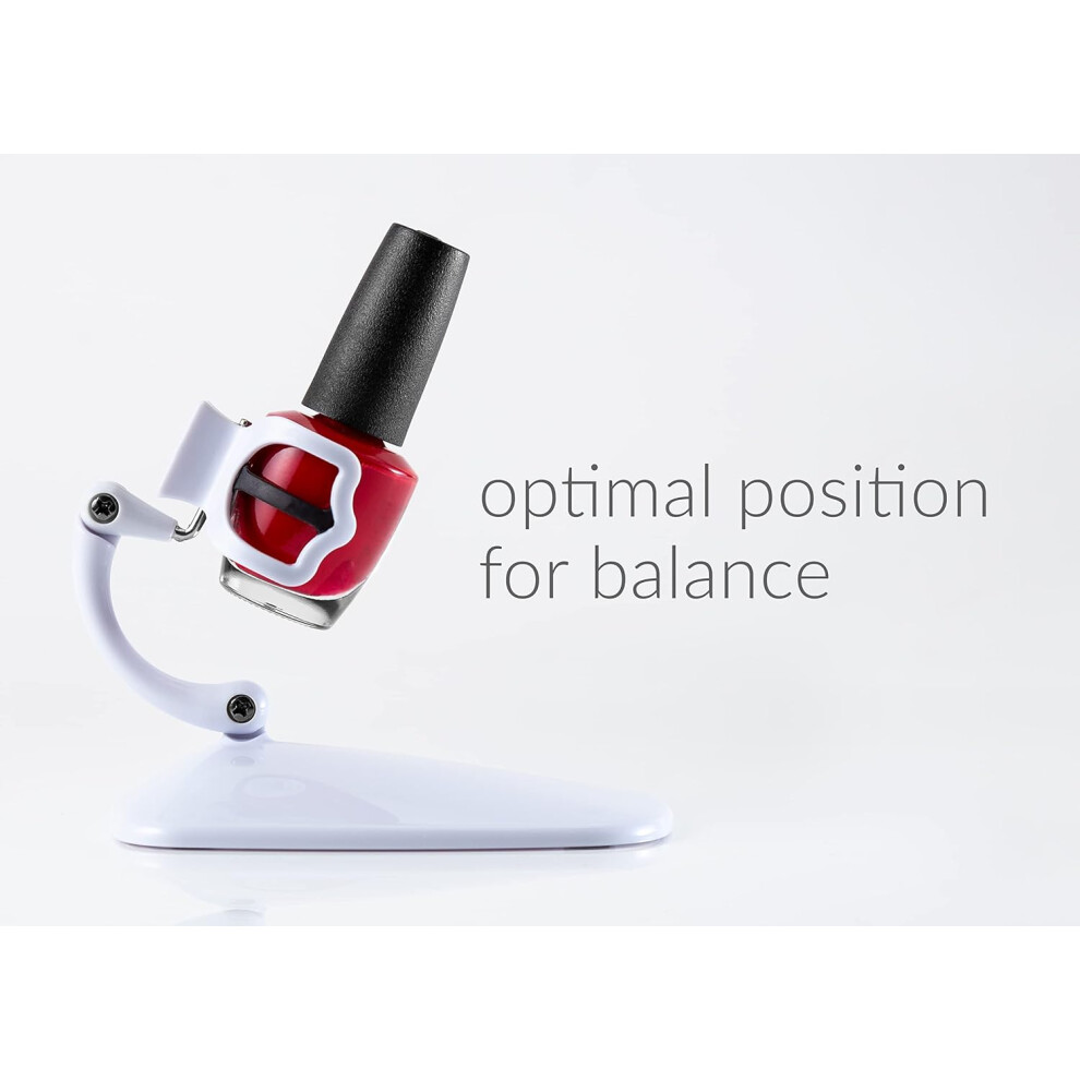 Flexible Rubber Nail Polish Bottle Stand, Low-Pressure Zone for Steady Application, Anti-Spill Stand for Salon-Grade Manicures