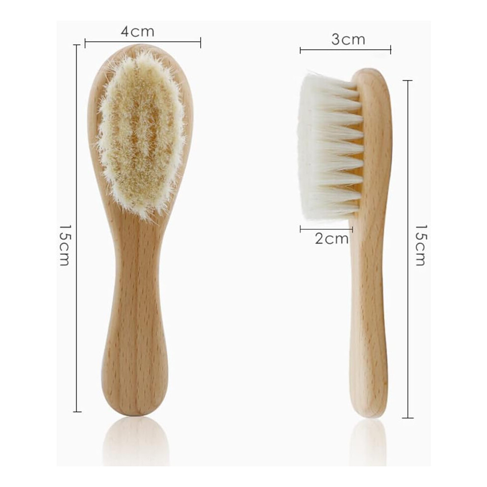 Face Cleansing Brush for Facial Exfoliation, Natural Bristles Wood Handle Gentle to Skin Facial Scrubber