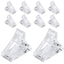Outil de manucure et de nail art, pince à ongles transparente pour une pose rapide, usage professionnel en salon, pinces UV/LED réutilisables,