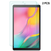 Película protetora de vidro temperado com superfície antirriscos para Galaxy Tab A10.1 2019, aplicação sem bolhas, revestimento hidrofóbico e