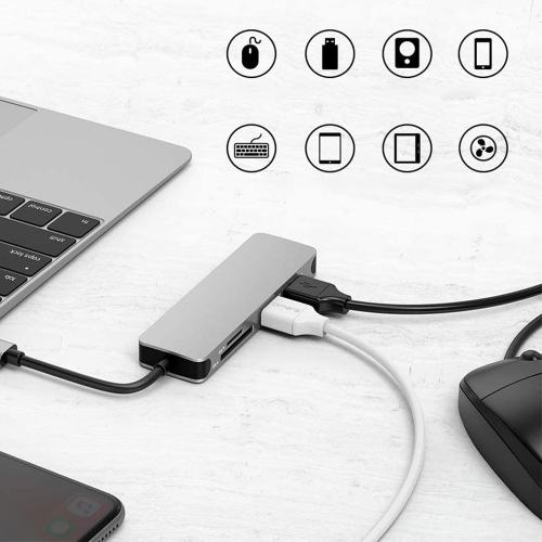 Portable USB C Hub, Advanced Chipset & Multi-Port Expansion 1