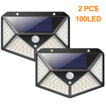 Luminárias solares externas de alta eficiência com modos de iluminação inteligentes, sensor de movimento para diversas aplicações, luzes