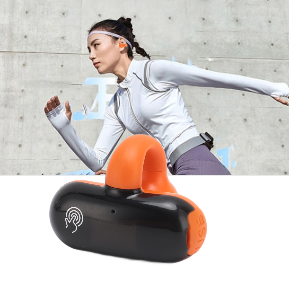 Open Ear Clip On Wireless Earphones Bluetooth 5.2, 120Mah, Orange 6951368731225