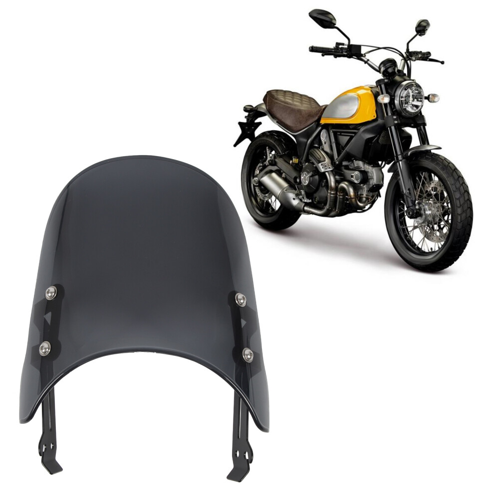 Motorcycle Windshield For Ducati Scrambler 800/400 2015-2022 Gray 7621368731394