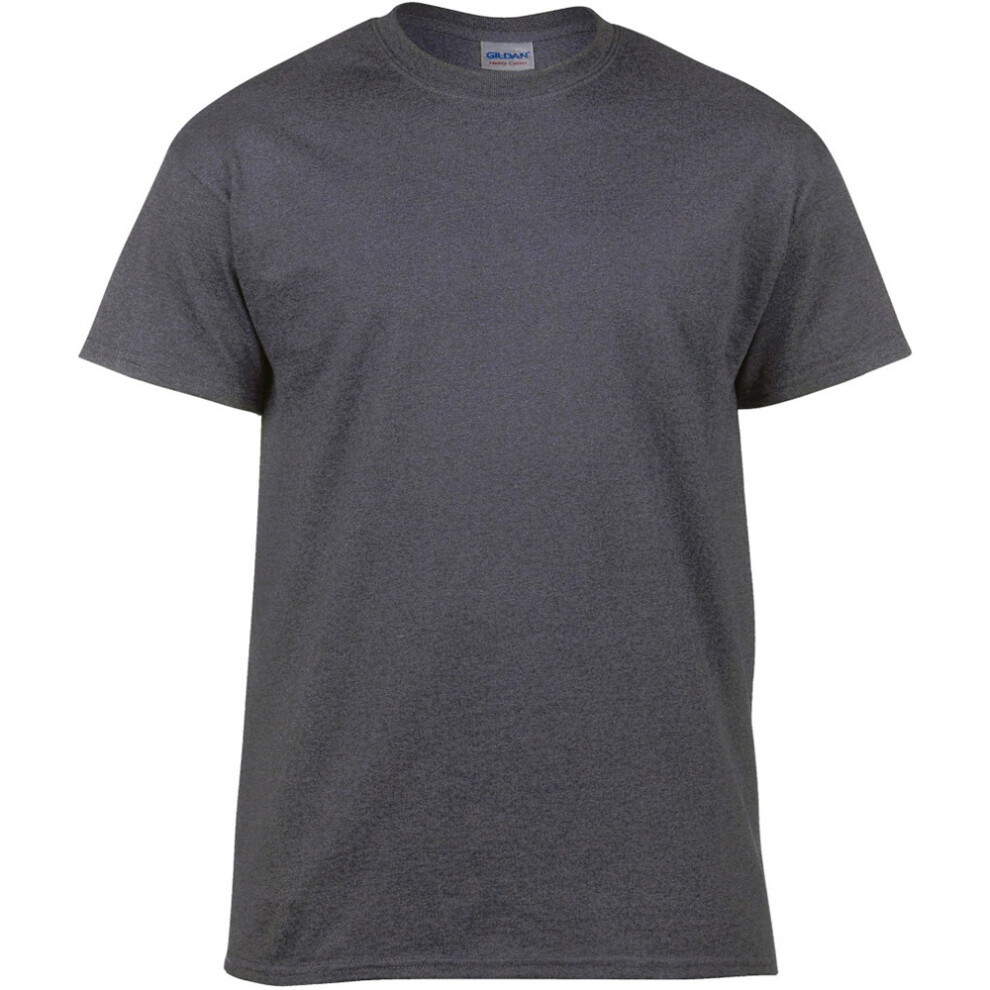 Gildan (Xl, Tweed) Mens Heavy Cotton Short Sleeve T-Shirt Multicoloured