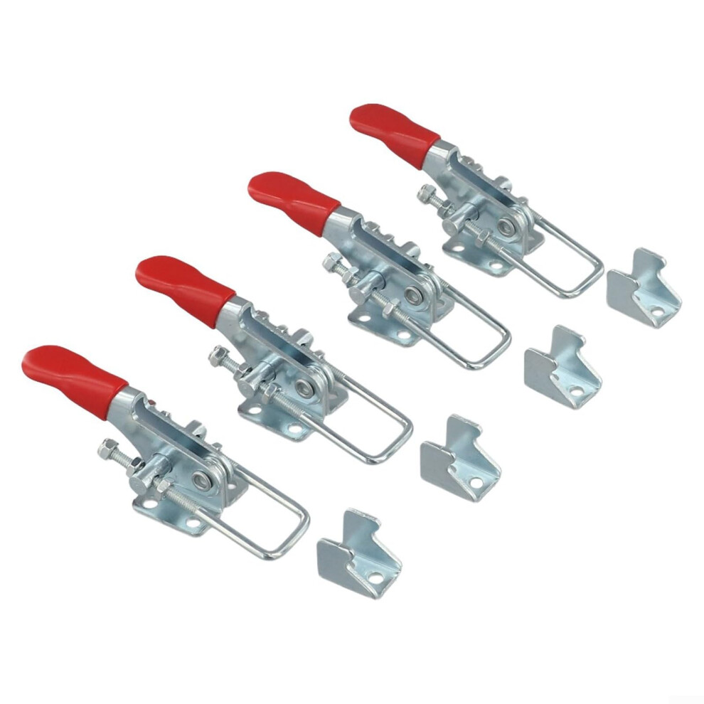 4Pcs Heavy Duty Toggle Clamp 360Lbs Load Capacity For Sheet Metal And Circuit Board Assembly 9365049009317