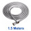 1.5m Flexible Shower Hose Stainless Steel Chrome 1