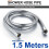 1.5m Flexible Shower Hose Stainless Steel Chrome 2