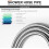 1.5m Flexible Shower Hose Stainless Steel Chrome 3