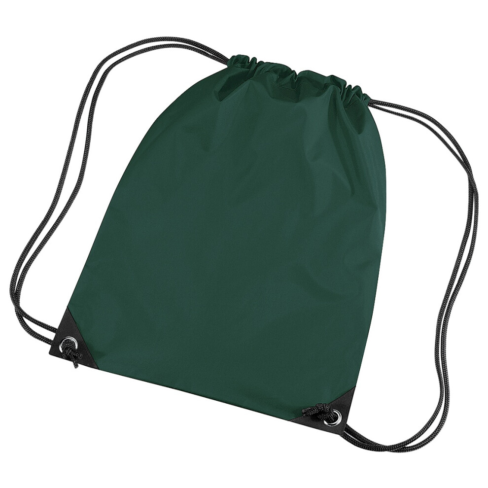Bagbase (One Size, Bottle ) Premium Gymsac Water Resistant Bag (11 Litres) Green