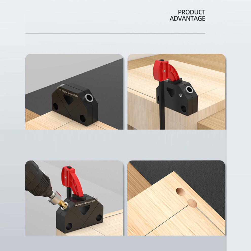 Woodworking 45 Hole Punch Locator Kit, Aluminum Alloy, 8.0Mm Drill 8761368731891