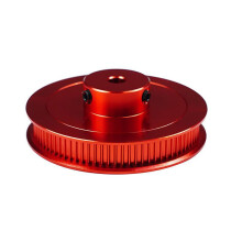 Roue synchrone GT2, 80 dents, alésage de 6mm, poulie de-Rouge