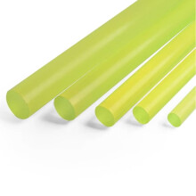 500mm Solid Polyurethane Rod Dia3mm  Tensile Shock Absorbing PU Rubber Rod for Industrial Machinery