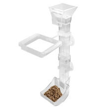 Fish Tank Feeder with AntiScattering Tray, Acrylic Aquarium Shrimp Feeder, Adjustable 28cm