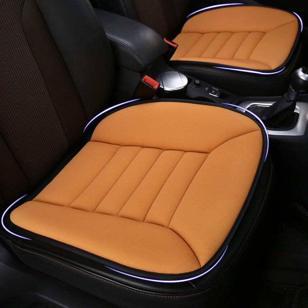 Car Seat Cushion For Skoda Enyaq Citigo Fabia Scala Rapid, Breathable Memory Foam Pad With Nonslip Base For Pain Relief, Orange 9189345099670
