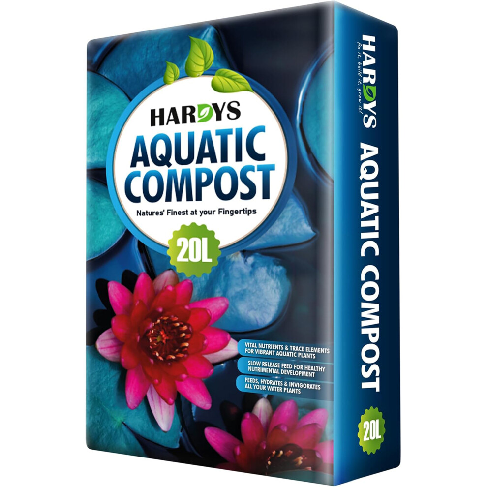 Hardys 20L Aquatic Compost Garden Pond Plants Heavy Loam