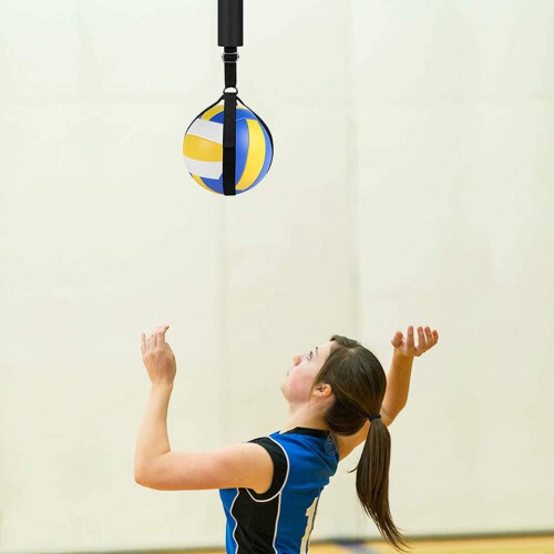 Volleyball training system that improves volleyball equipment training and enhances serving. 1