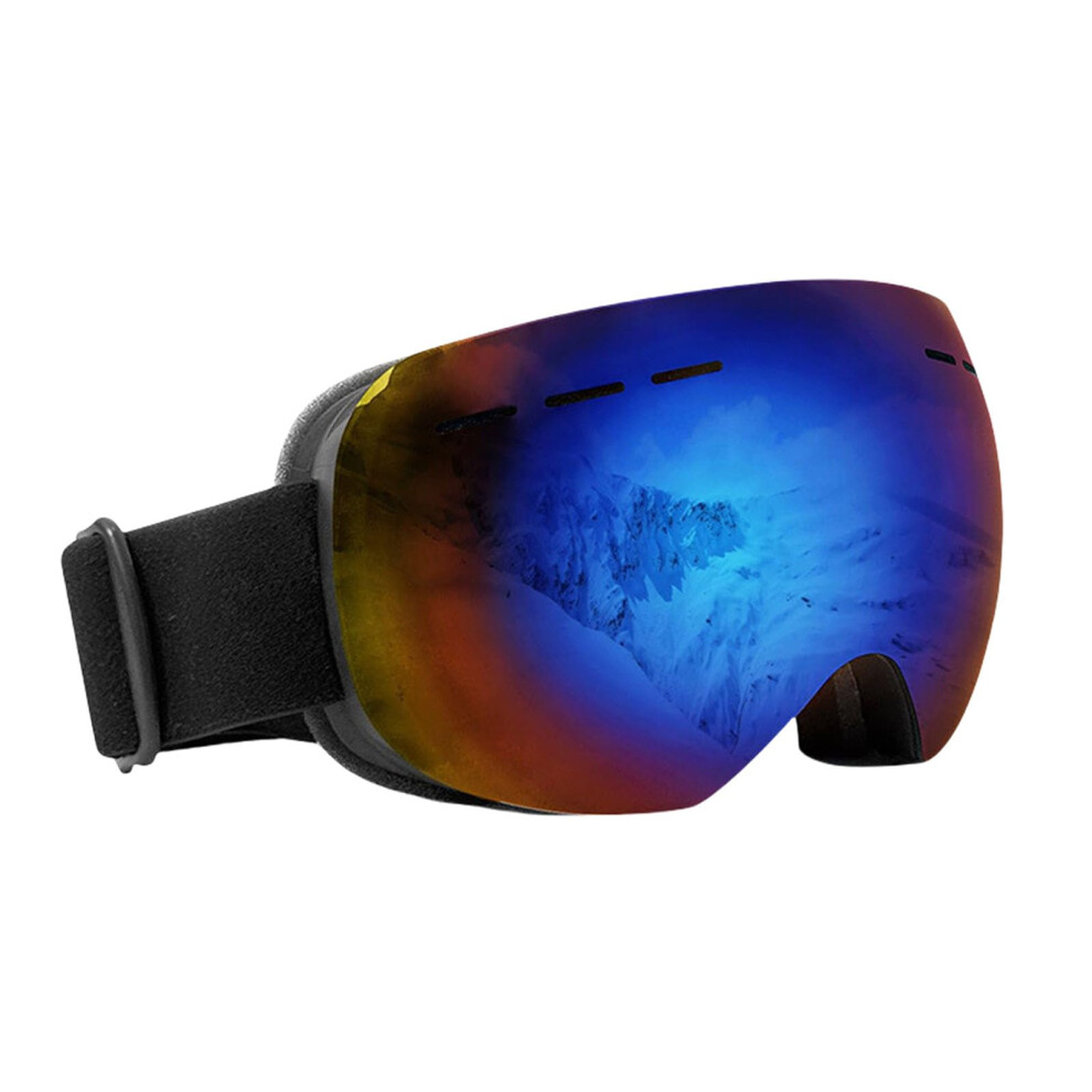 Outdoor Ski Goggles for Women and Men â Wide View, Fog Resistant, Black Snowboard and Motorcycle Skiing Glasses-image-OPC-PP75MQN-NEW