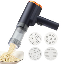 Electric Pasta Maker Cordless with Rechargeable Battery and 5 Shape Molds for Home Cooking
