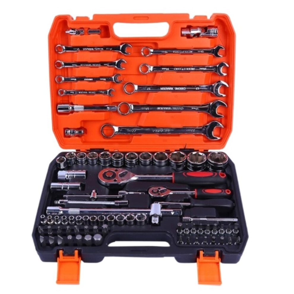Toolbox, Tool Set, 82Piece Household Tool Set, Socket Wrench Set, Ratchet Wrench For Home, Workshop, Car Home Tool Sets 9412369256478