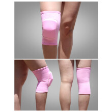 Pink Sports Knee Pads for Women Joint Protection Breathable Fabric Volleyball Basketball Outdoor