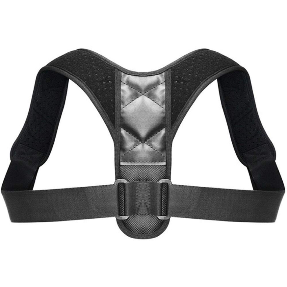 Brace Support Belt Adjustable Back Posture Corrector for Adults Unisex (L Adjustable)