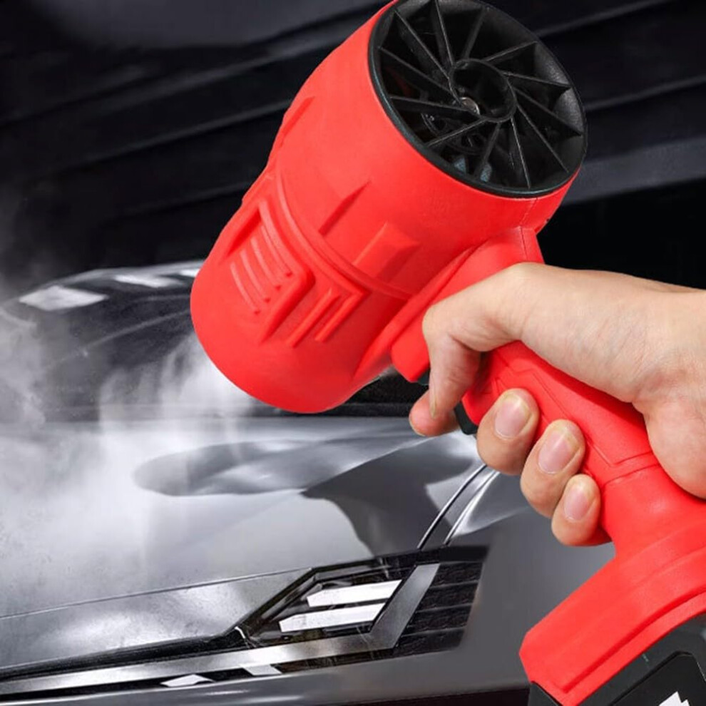 150000Rpm Power Car Dryer Air Blower With 200Mph Airflow For Snow Removal Red 9189345100253