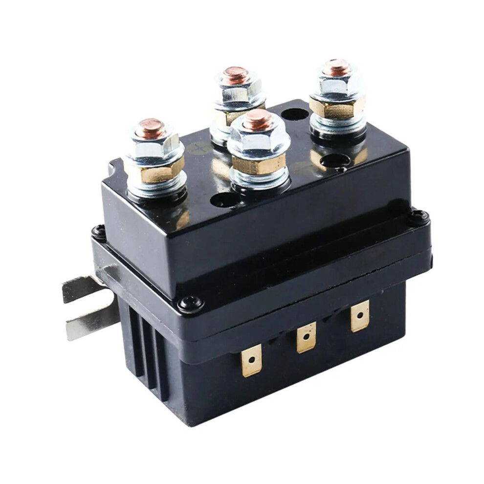 12V 500A Winch Solenoid Relay For 12000Lbs Winches - Universal Replacement Switch, Heavy-Duty Compatibility 9365049010627