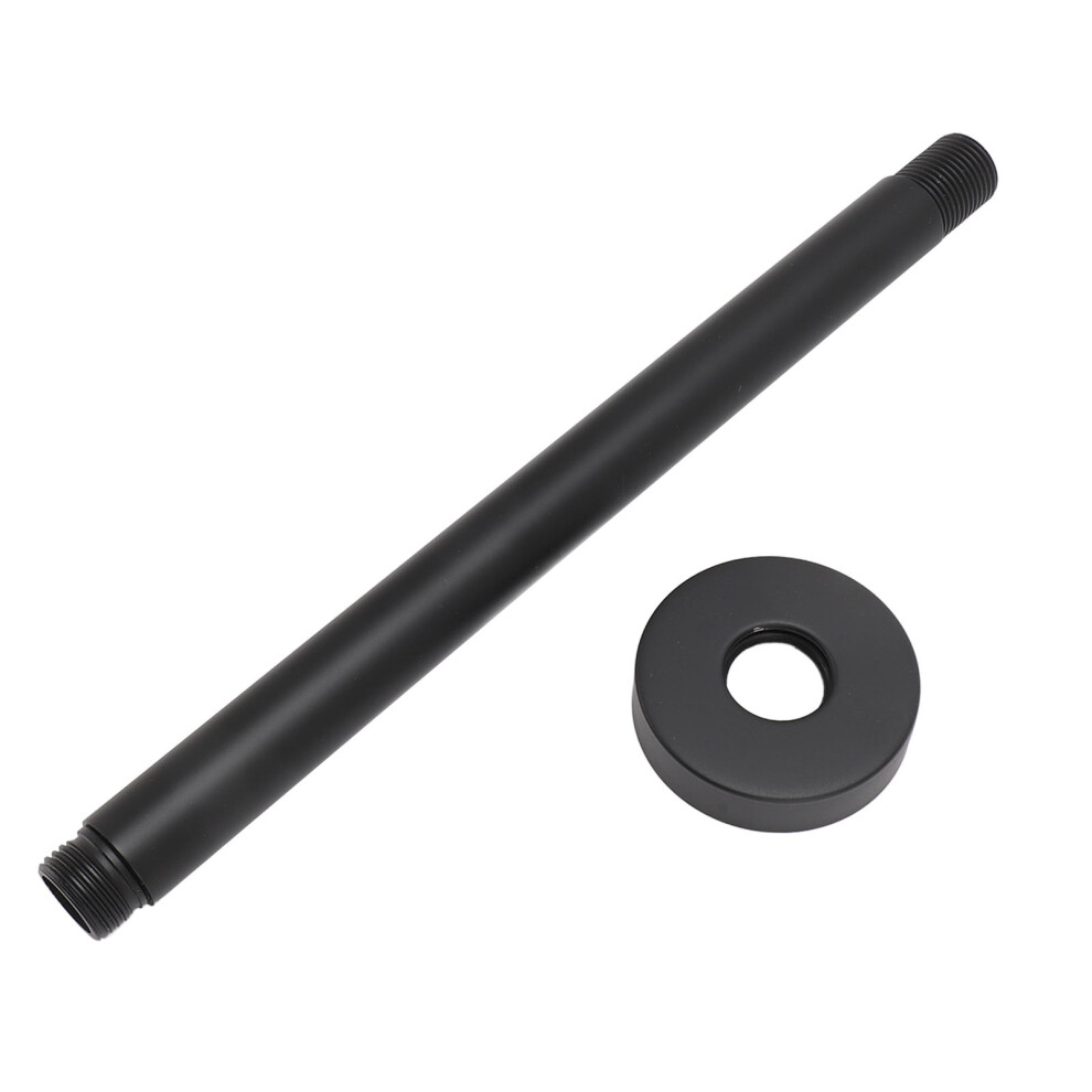 Stainless Steel Black Matte 25Cm Shower Head Extension Arm Wall Mount 7661368734704