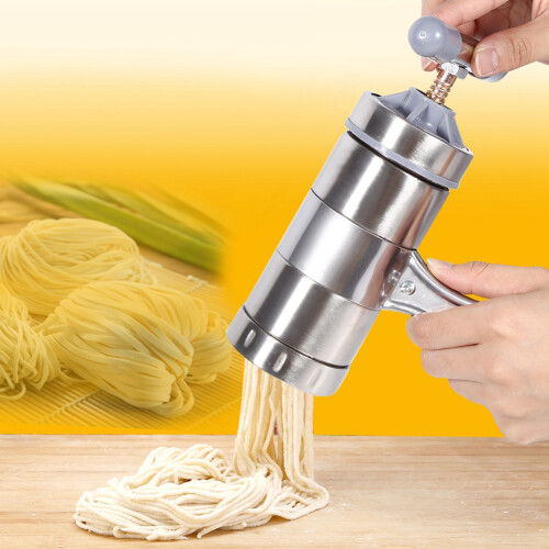 Φορητή μηχανή ζυμαρικών Pasta Wizardry, από ανοξείδωτο ατσάλι με 5 ευέλικτα καλούπια, 1