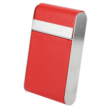 Cigarette Case with Magnetic Closure, Slim Portable Box for Men and Women, High Quality Leather Stainless Steel for Comprehensive Protection