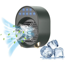 Ventilatore a raffreddamento evaporativo con luci colorate, condizionatore portatile multifunzione per casa, scuola, ufficio, camera da letto, auto