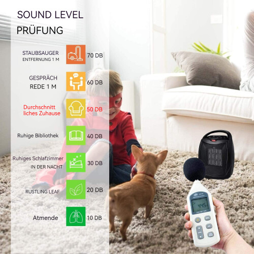 Portable Electric Heater, Quiet & Reliable PTC Ceramic Technology For Small Spaces, Includes Multiple Protection Systems 2
