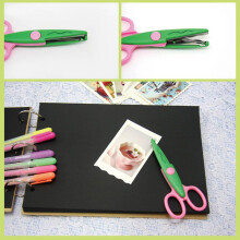 Tacar Siosúr Imeall Cruthaitheach, Pacáiste Uirlisí DIY do Mhúinteoirí, Daltaí, Ealaíona & Ceardaíocht, Scrapbooking, Patrúin Uathúla do