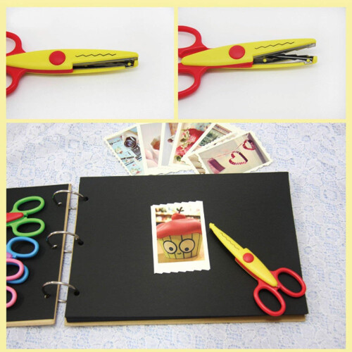 Versatile Scissors for Kids, Scrapbooking Supplies, Unique Patterns for Personalized Crafting, Precision Cuts for School Projects (6 Pieces) 2