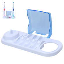 Support de brosse à dents électrique tout-en-un, compatible Braun Oral-B, avec rangement pour têtes de brosse pour une utilisation quotidienne