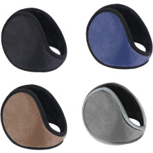 Orejeras unisex de punto cálido, calentadores de orejas de forro polar con ajuste suave y cómodo para usar todo el día, resistentes al viento y