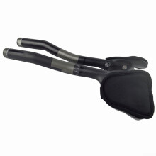 T800 carbon fiber bicycle handlebar with ergonomic sponge padding for comfort on long rides (matte).