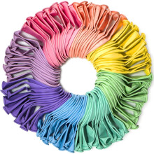 Ballons de fête sur le thème de l'arc-en-ciel, couleurs pastel, 30 cm, gonflage facile, en latex multicolore résistant, compatibles avec l'hélium