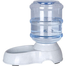 Bebedouro por gravidade com reabastecimento automático, design que repõe a água quando o nível está baixo, adequado para cães ou gatos de