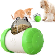 Brinquedo interativo anti-derramamento para alimentação lenta de cães e gatos de pequeno porte, que auxilia no controle de peso.