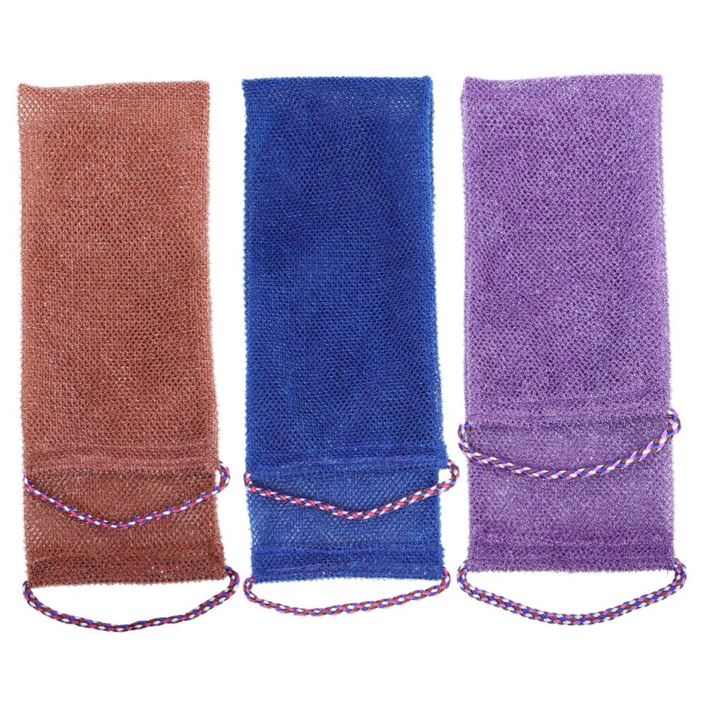 3Pcs Bath Back Scrubbers Exfoliating Back Towels for Shower Skin Exfoliator Sponge with Long for and Dead Skin Removal Durable and Reusable