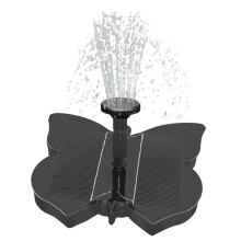 Solarbrunnen mit farbenfroher LED-Beleuchtung und Anti-Drift-Design, umweltfreundliches Design für einen CO₂-armen Lebensstil, ideal für Garten,